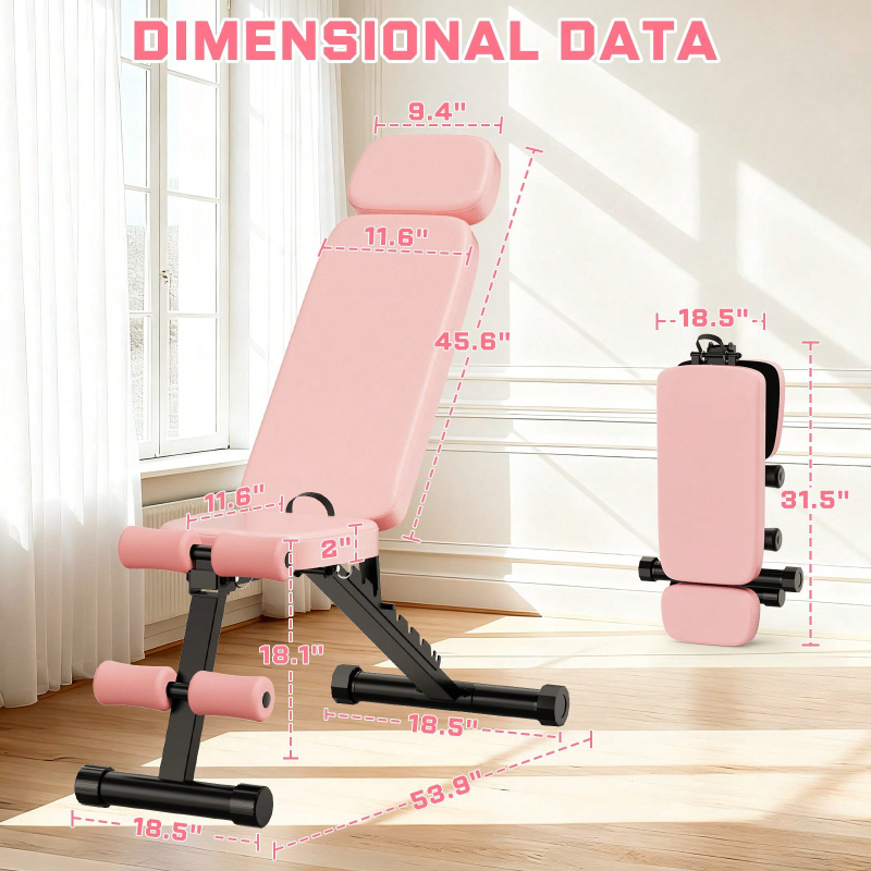 Bangku Angkat Beban 9 Posisi y - Home Gym Foldable ulasan dan harga