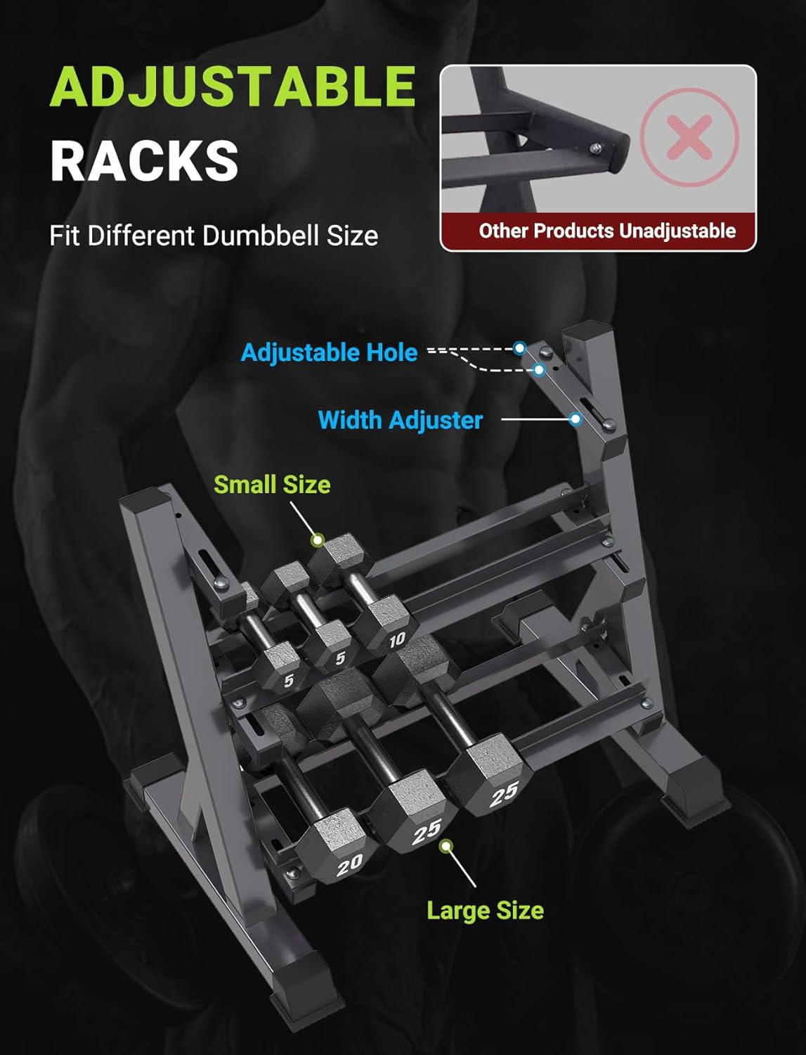 Rak Dumbbell Home Gym, 3 & 5 T - Home Gym Dumbbells ulasan dan harga