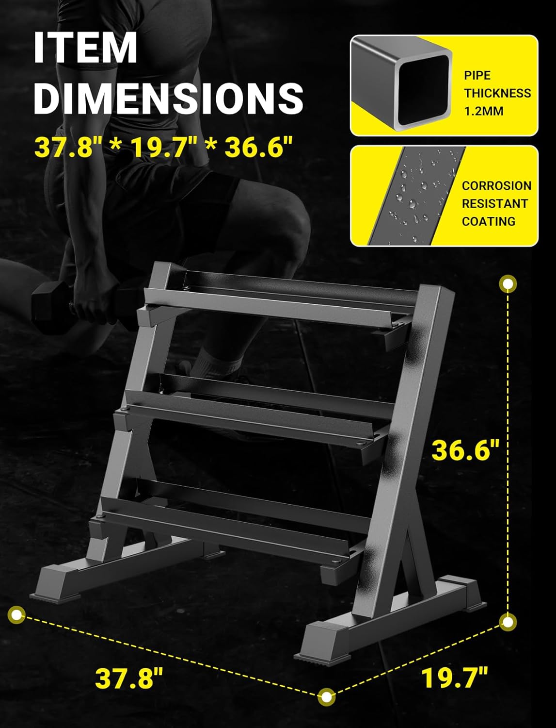 Rak Dumbbell Home Gym, 3 & 5 T - Home Gym Dumbbells ulasan dan harga